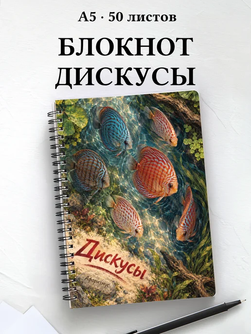 Блокнот Дискусы с мотивирующими цитатами