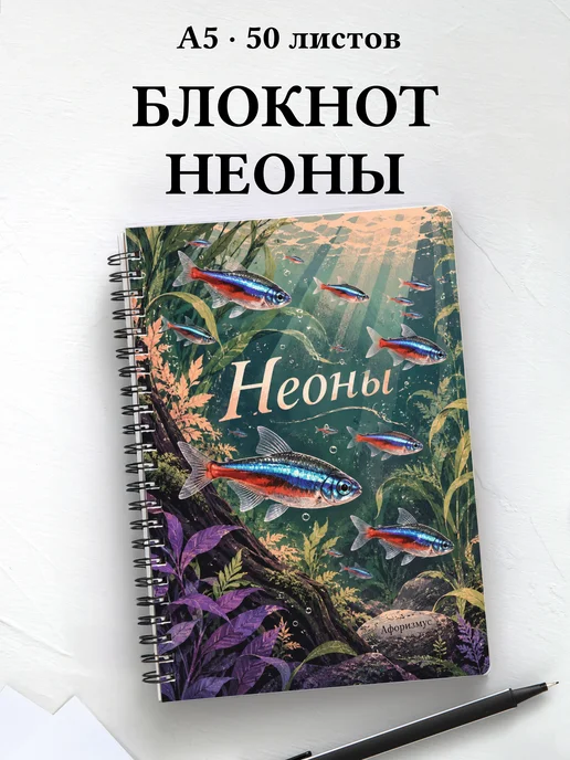 Блокнот Неоны с мотивирующими цитатами