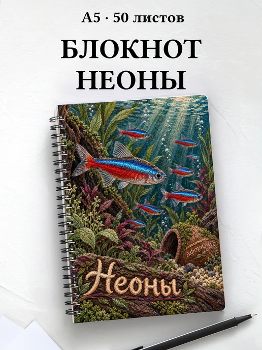 Блокнот Неоны с мотивирующими цитатами