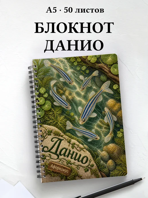 Блокнот Данио с мотивирующими цитатами