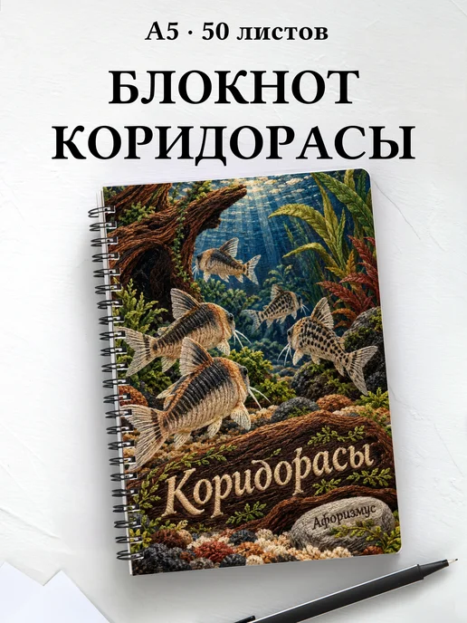 Блокнот Коридорасы с мотивирующими цитатами