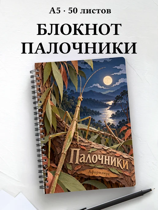 Блокнот Палочники с мотивирующими цитатами