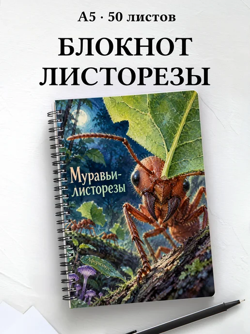 Блокнот Муравьи-листорезы с мотивирующими цитатами