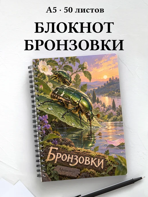 Блокнот Бронзовки с мотивирующими цитатами