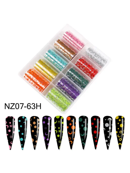 Mafanails Набор наклеек для ногтей 50 стилей, NZ008-5H, фото 5