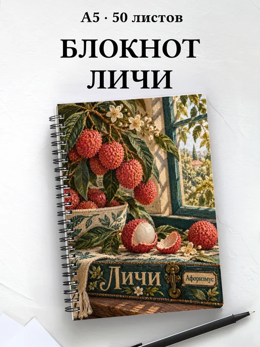 Блокнот Личи с мотивирующими цитатами