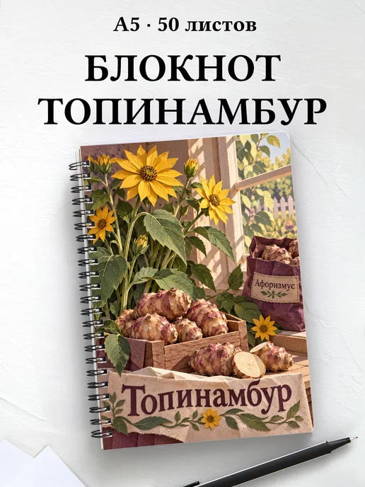 Блокнот Топинамбур с мотивирующими цитатами