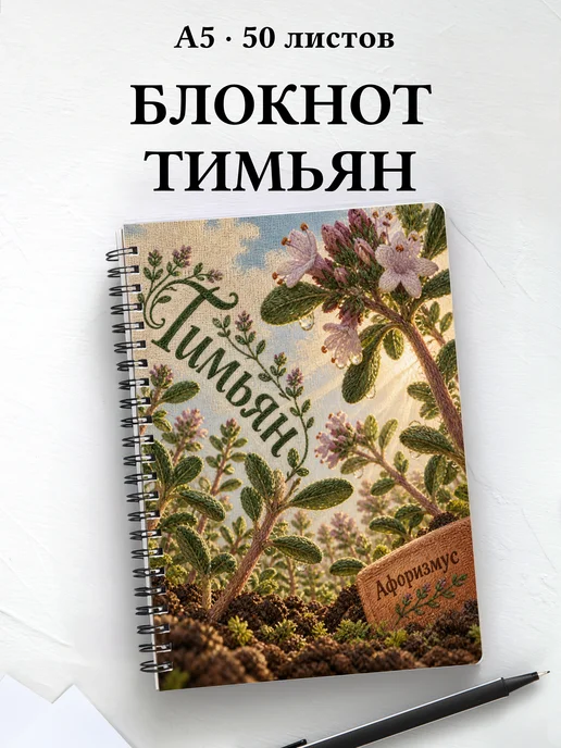Блокнот Тимьян с мотивирующими цитатами
