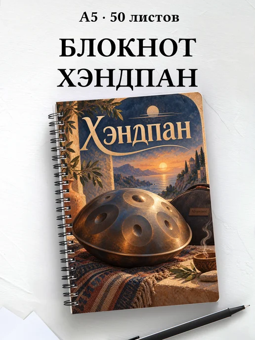 Блокнот Хэндпан с мотивирующими цитатами