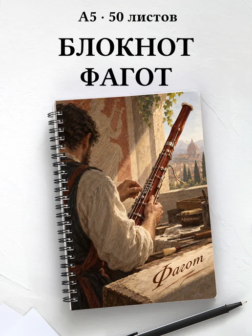 Блокнот Фагот с мотивирующими цитатами