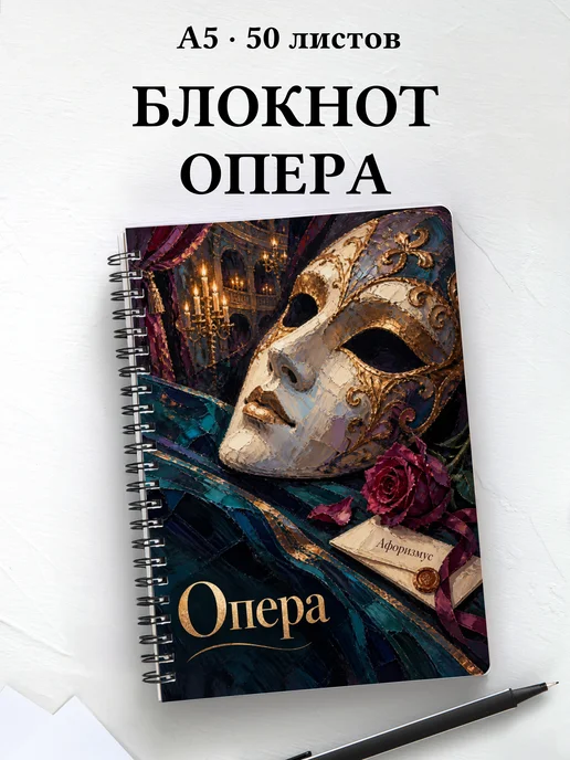 Блокнот Опера с мотивирующими цитатами