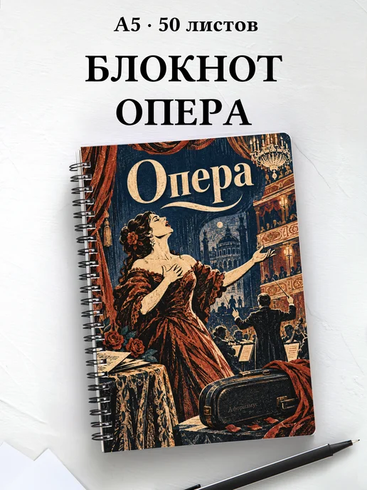 Блокнот Опера с мотивирующими цитатами