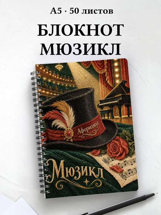 Блокнот Мюзикл с мотивирующими цитатами