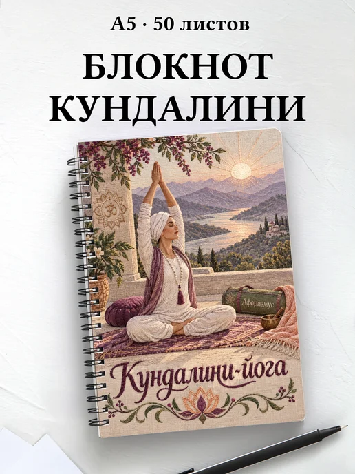 Блокнот Кундалини-йога с мотивирующими цитатами
