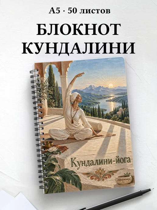 Блокнот Кундалини-йога с мотивирующими цитатами