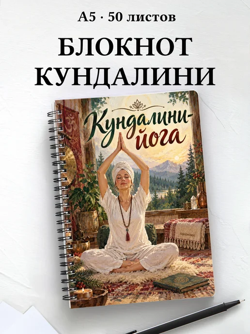 Блокнот Кундалини-йога с мотивирующими цитатами