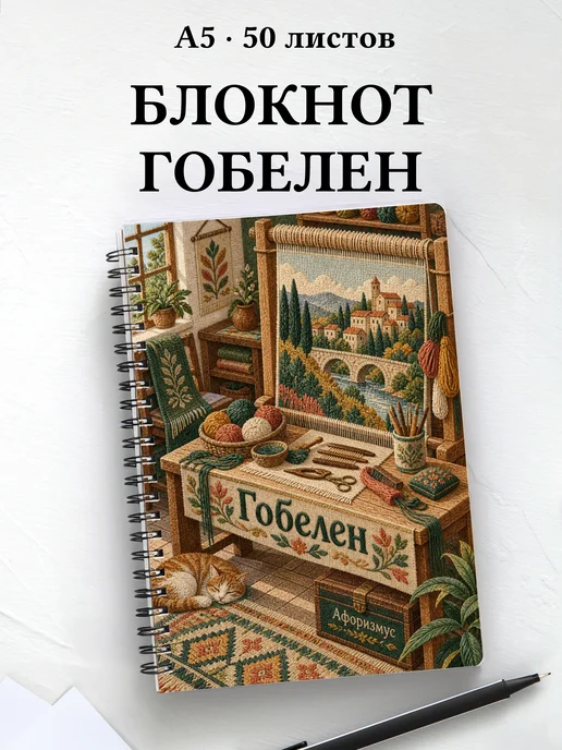 Блокнот Гобелен с мотивирующими цитатами