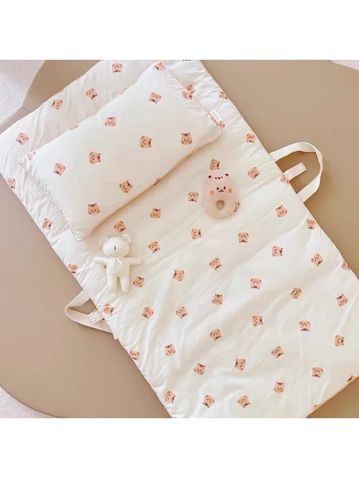 Нет бренда Детский матрас для колыбели Little Bear, желтый, фото 2
