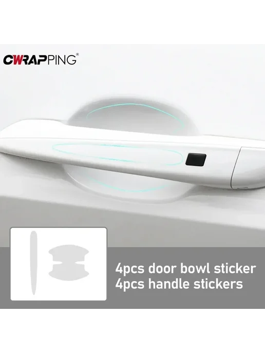 cwrapping 8 Шт, Защита Края Двери Автомобиля, Прозрачная Водостойкая, 8 шт, фото 4