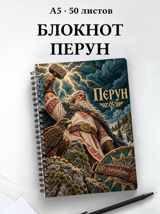 Блокнот Перун с мотивирующими цитатами