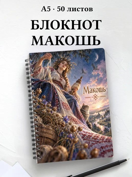 Блокнот Макошь с мотивирующими цитатами