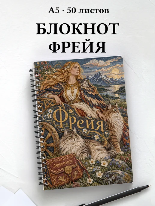 Блокнот Фрейя с мотивирующими цитатами