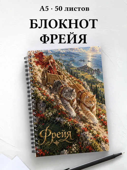 Блокнот Фрейя с мотивирующими цитатами