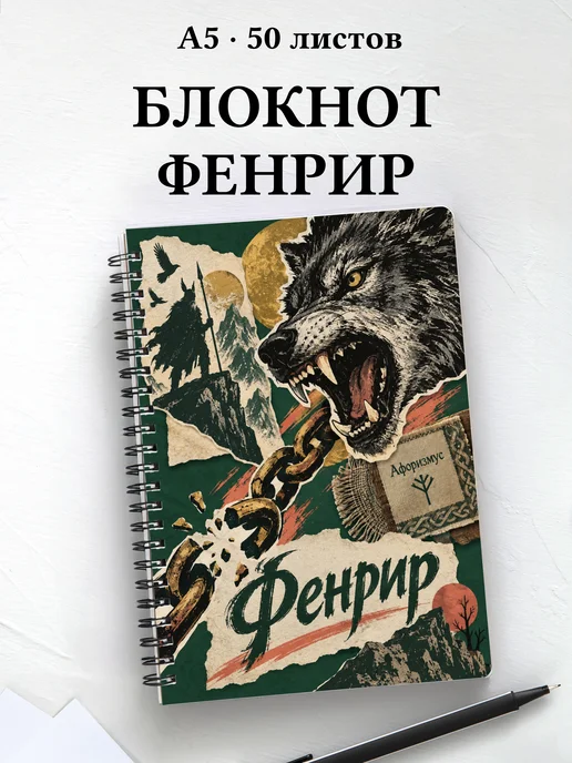 Блокнот Фенрир с мотивирующими цитатами