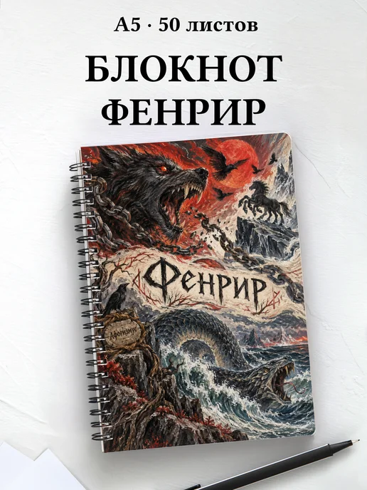 Блокнот Фенрир с мотивирующими цитатами