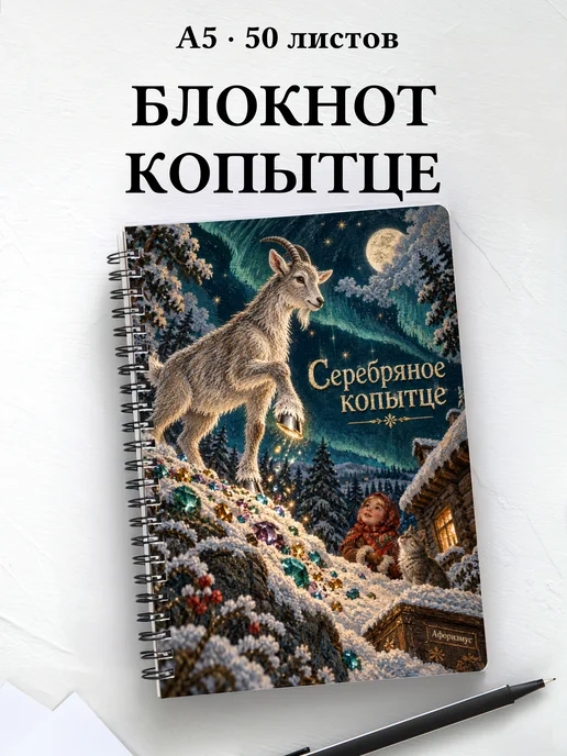Блокнот Серебряное копытце с мотивирующими цитатами