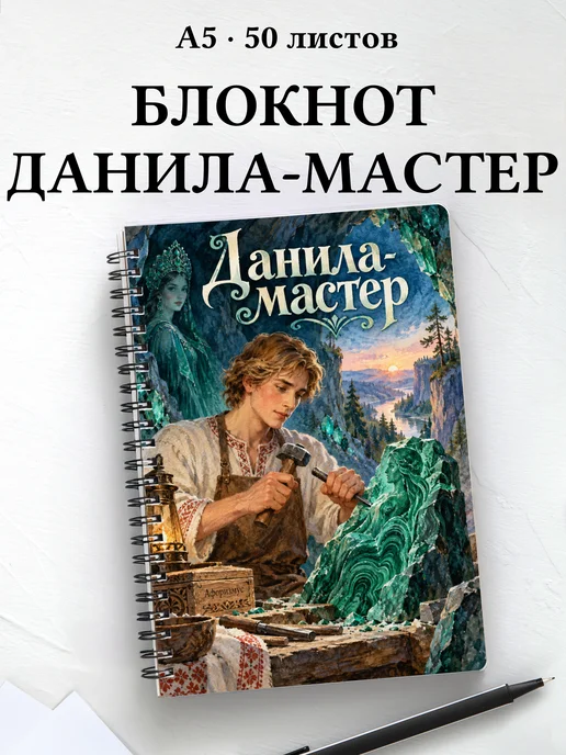 Блокнот Данила-мастер с мотивирующими цитатами