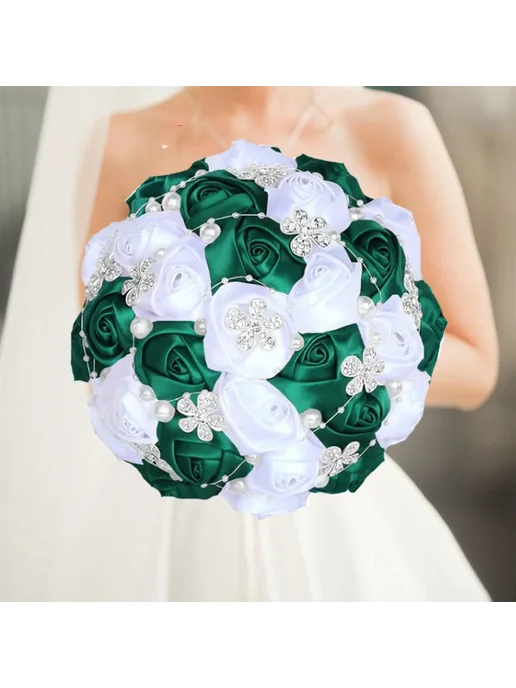 IVINLA Свадебный букет из шелка Фиолетовый, 18CM, R5, 20CM, фото 2