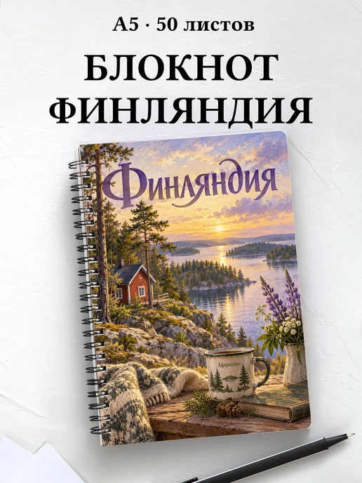 Блокнот Финляндия с мотивирующими цитатами