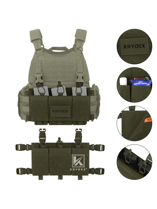 KRYDEX Triple 556 Подсумок для журналов Ranger Green, зеленый, фото 4