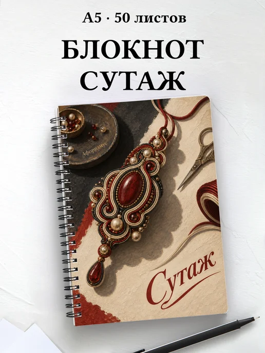Блокнот Сутаж с мотивирующими цитатами
