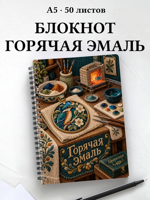 Блокнот Горячая эмаль с мотивирующими цитатами