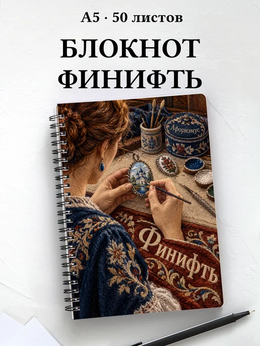Блокнот Финифть с мотивирующими цитатами