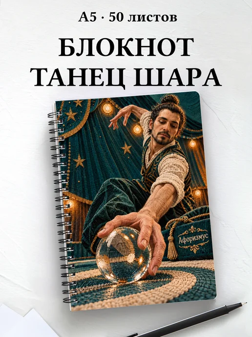 Блокнот Контактное жонглирование с мотивирующими цитатами