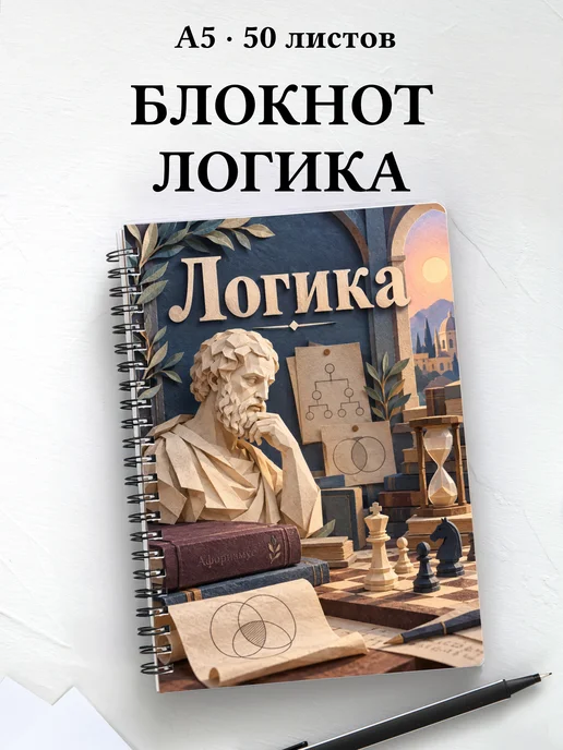 Блокнот Логика с мотивирующими цитатами