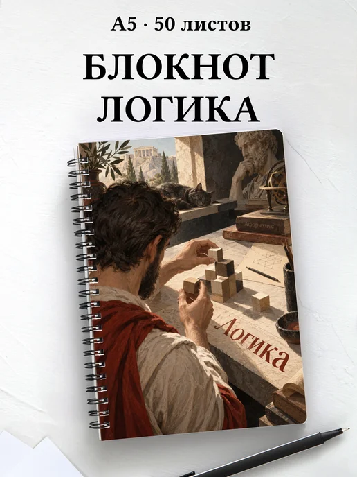 Блокнот Логика с мотивирующими цитатами