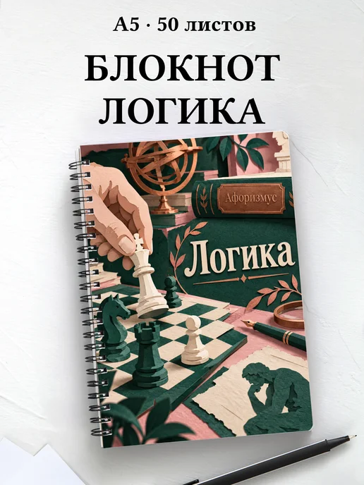Блокнот Логика с мотивирующими цитатами