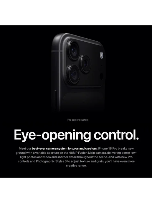 Смартфон Apple iPhone 18 Pro Max 2 ТБ, красный, фото 2