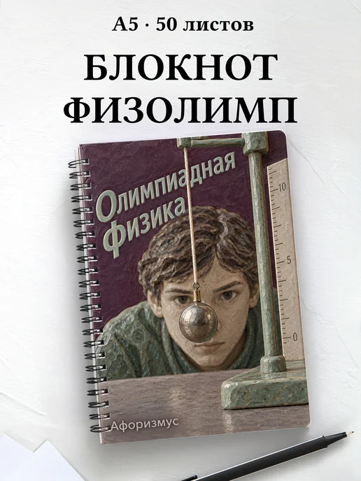 Блокнот Олимпиадная физика с мотивирующими цитатами