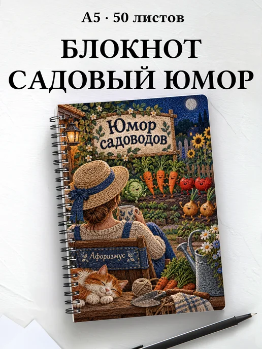 Блокнот Юмор садоводов с мотивирующими цитатами