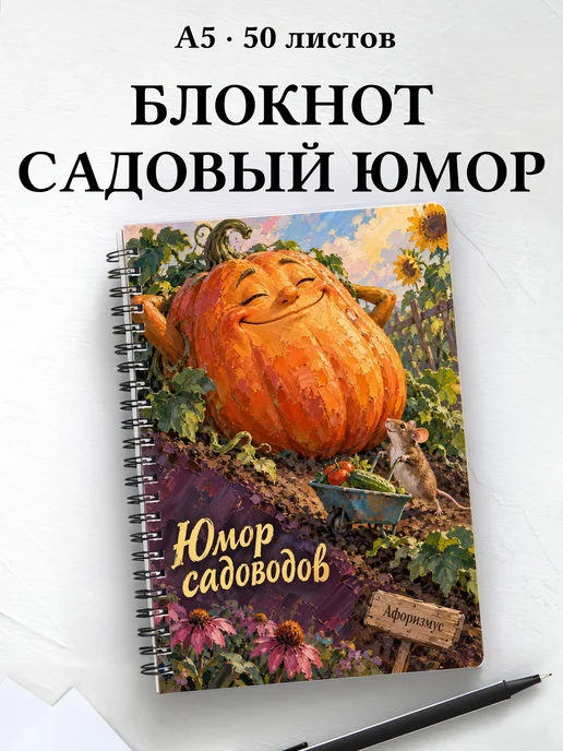 Блокнот Юмор садоводов с мотивирующими цитатами