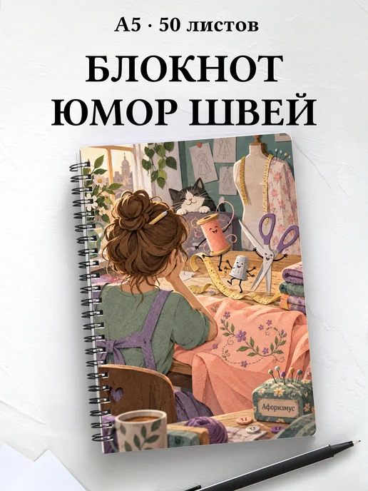 Блокнот Юмор швей с мотивирующими цитатами