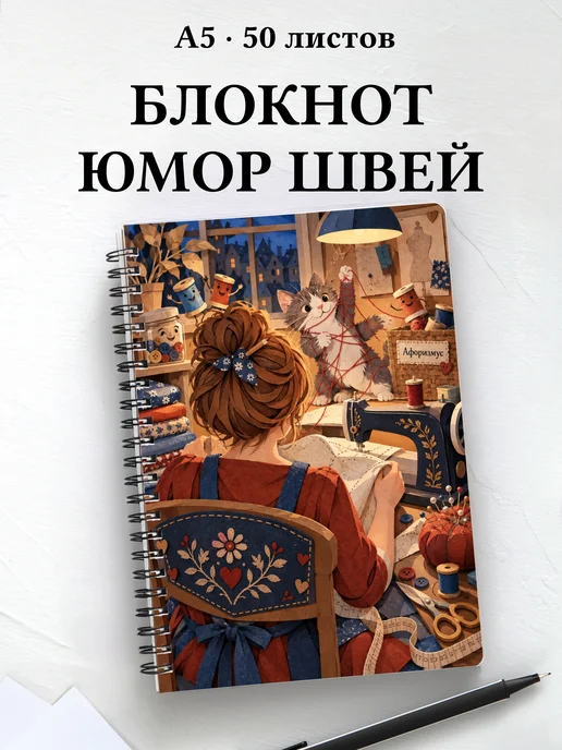 Блокнот Юмор швей с мотивирующими цитатами