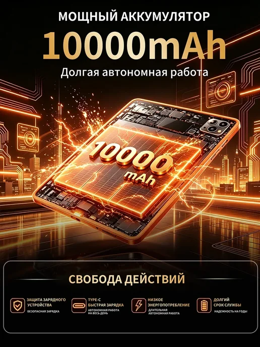 Планшет андроид 1ТБ большая память 16ГБ ОЗУ, клавиатура мышь, 1 ТБ, 16 ГБ, фото 7