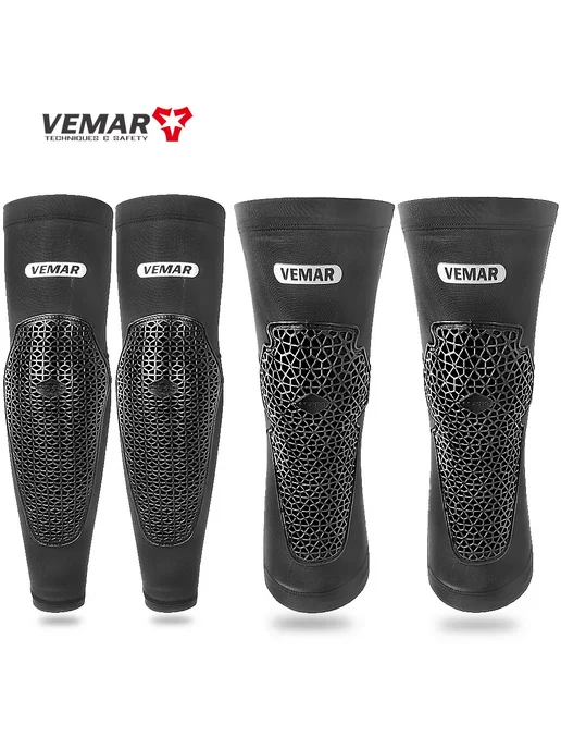 VEMAR Дышащие Противоскользящие Наколенники Для Мотоциклов, черный, фото 2
