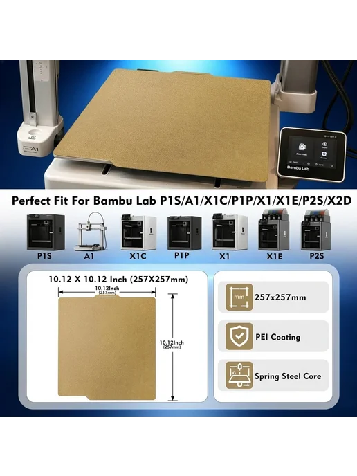 LIMITS Двусторонняя платформа для 3D-принтеров для Bambu La, 1pcs Cold Plate, фото 3